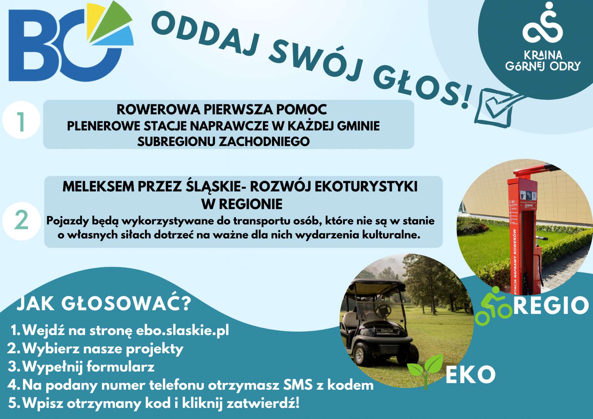 zachęcenie do oddania głosu na projektuy